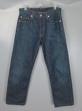 Vintage 古着正品潮牌中古90s深色501系列墨西哥产直筒休闲牛仔裤