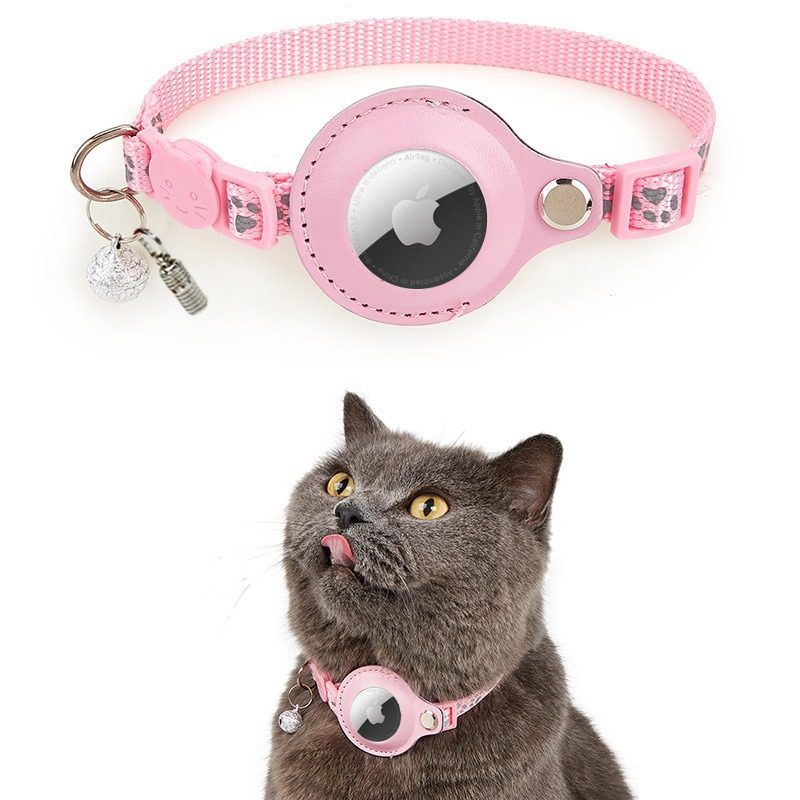 宠物用品爆款airtag猫项圈印花宠物定位项圈保护套防丢猫咪项圈