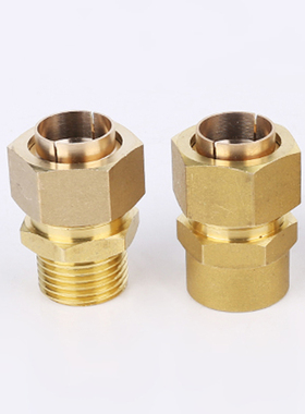 4分瓦斯不锈钢波纹管快速接头免敲全铜内外丝直接瓦斯配件5防爆