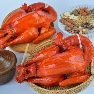 沟帮子尹家熏公鸡一只+传统熏鸡一只