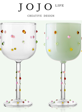 JOJO'S L. PD.trough.彩色糖豆葡萄酒杯高脚杯玻璃洋酒杯 | 旧槽