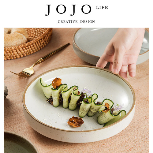 jojo中餐盘子复古餐具变酒店菜盘
