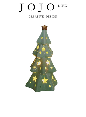 JOJO'S L. PD.remarkable.摆件圣诞树小夜灯圣诞节可爱陶瓷 |活脱