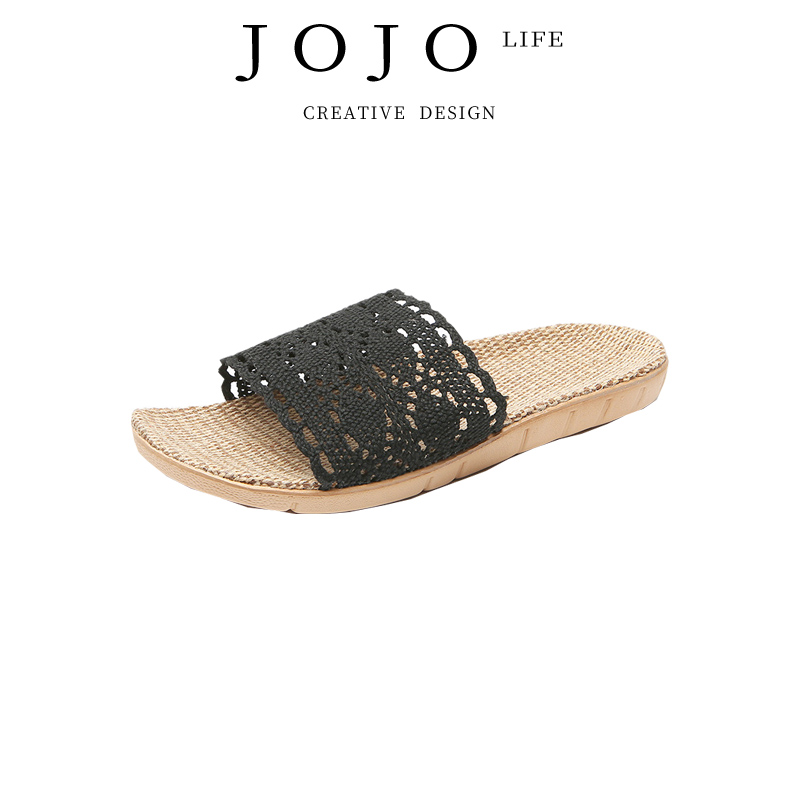 JOJO'SLIFEPD防滑静音亚麻拖鞋