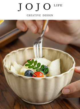 JOJO'S L. PD.Piling.4.5英寸陶瓷碗日式米饭碗家用甜品碗 | 挥桩