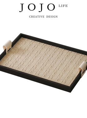 JOJO'S L. PD.Execution.轻奢首饰玄关收纳盘子中古高档黑色|都执