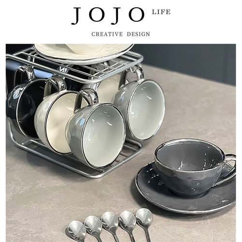 JOJO'SLIFEPD轻奢咖啡杯碟陶瓷
