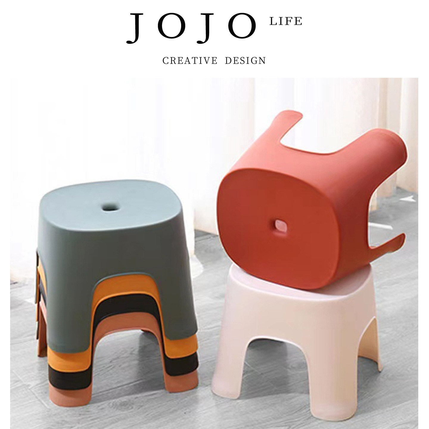 JOJO'S L. PD.and.其它凳子加厚排排凳儿童家用浴室凳成人 | 屡且