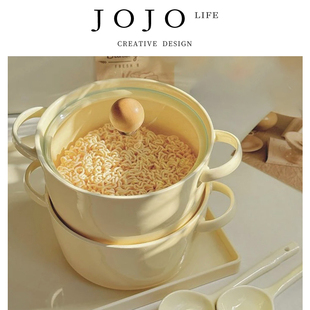 PD.fufu.奶fufu少女心学生宿舍泡面碗带盖 面店 JOJO