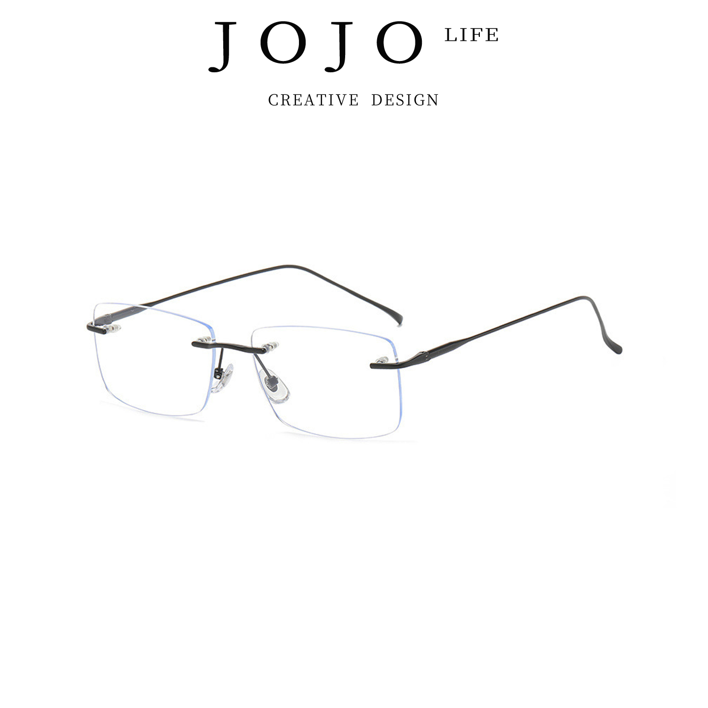 JOJO'S L. PD.stepfather.显脸小显瘦无边框素颜方形眼镜 | 继父