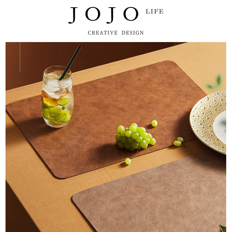JOJO'SLIFEPD皮革西餐垫北欧