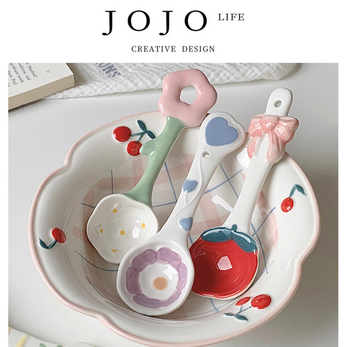 JOJO'SLIFEPD少女心可爱陶瓷勺