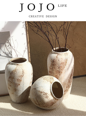 JOJO'S L. PD.squirt.陶瓷花瓶复古新中式陶罐侘寂风高级感 |唧粤