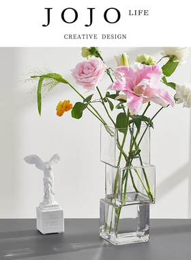 JOJO'S L. PD.cheeks.玻璃花瓶简约轻奢水养花器插花摆件 | 闹腮