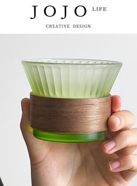 JOJO'S L. PD.Punishment.小众渐变绿玻璃杯家用喝水杯子 | 罚鬓