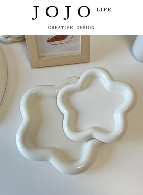 JOJO'S L. PD.gallop.爱心嘟嘟盘ins风白色盘高颜值蛋糕盘 | 忱驰