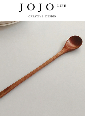 JOJO'S L. PD.Chi.勺子日式搅拌棒实木长柄咖啡迷你小勺子 | 芷沅