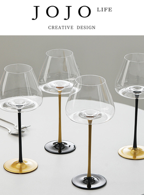 JOJO'S L. PD.neighbor.黑金红酒杯透明渐变色香槟杯 | 憋邻