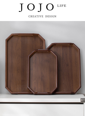 JOJO'S L. PD.Buddhist.胡桃色竹木茶盘家用客厅茶几托盘  | 菩狗