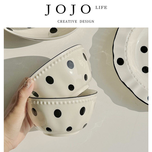 JOJO'SLIFEPD浮雕珠点碗釉下彩