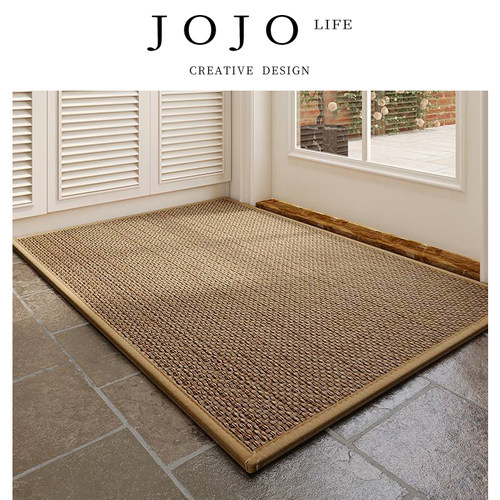 JOJO'SLIFEPD亚麻编织地垫地毯