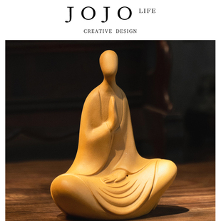 PD.紫泉涧.紫砂茶宠无相佛茶道茶具摆件可养 但喜 JOJO