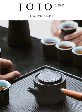 JOJO'S L. PD.Ardent  功夫茶具家用茶托盘陶瓷储水干泡茶 | 摔琼