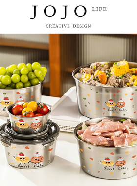 JOJO'S L.PD.TZ.带盖便当盒316不锈钢保鲜饭盒食品级 | 禹券