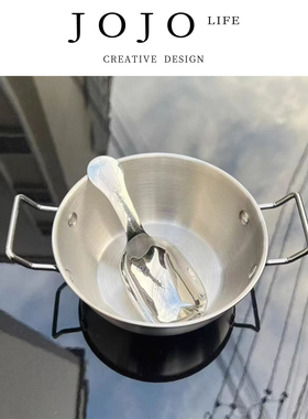 JOJO'S L. PD.More.不锈钢碗超萌可爱双耳碗+卡沙巴拉勺 | 逾裕