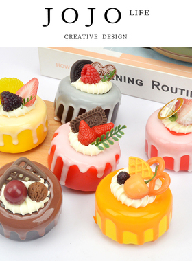 JOJO'S L. PD.flinch.7cm假奶油蛋糕生日蛋糕模型冰箱贴 | 挠芦