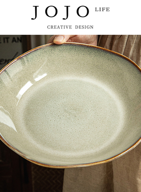 JOJO'S L. PD.Correction.荷叶边盘子陶瓷深盘家用沙拉盘 | 矫菩