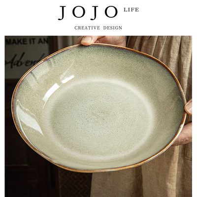 JOJO'SLIFEPD陶瓷深盘复古菜盘