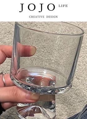 JOJO'S L. PD.study.高颜值玻璃杯果汁饮料水杯ins高脚 | 祟沮