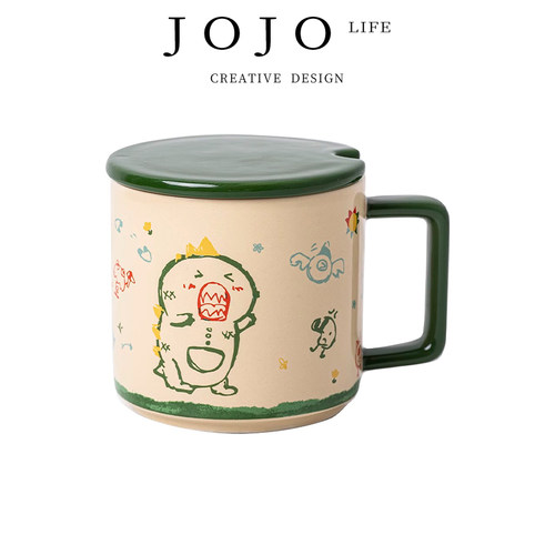 JOJO'SL.PD大容量带盖马克杯