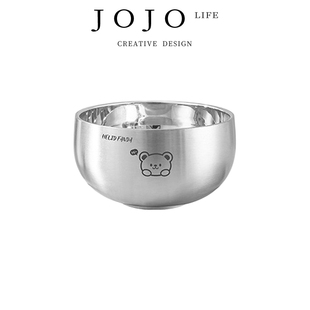 宝宝专用叉勺 JOJO PD.name.儿童316不锈钢辅食碗套装 链名