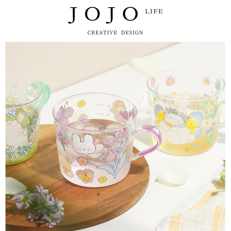JOJO'SL.PD早餐杯熊猫牛奶杯
