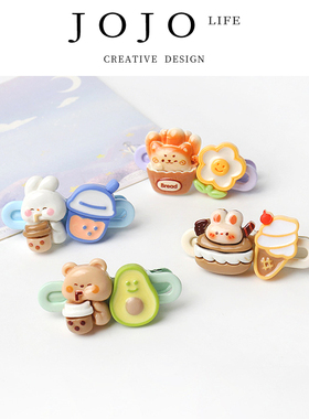 JOJO'S L. PD.district.侧边夹个性搞怪刘海夹子创意发饰发 |林区