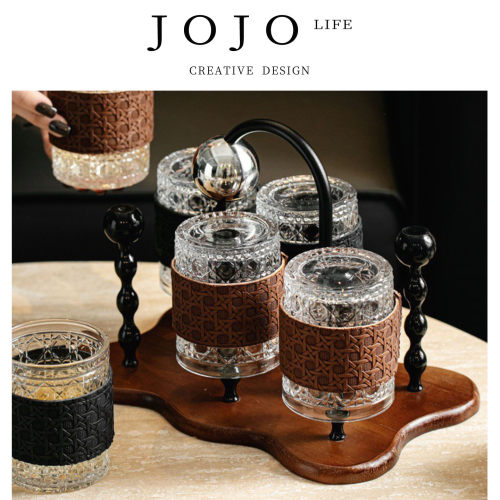 JOJO'SLIFEPD玻璃水杯套装家用