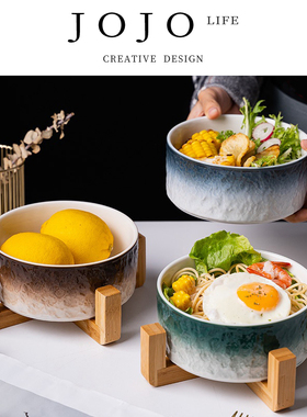 JOJO'S L. PD.pell.ins北欧创意石纹陶瓷碗家用个性汤碗 | 挫阵