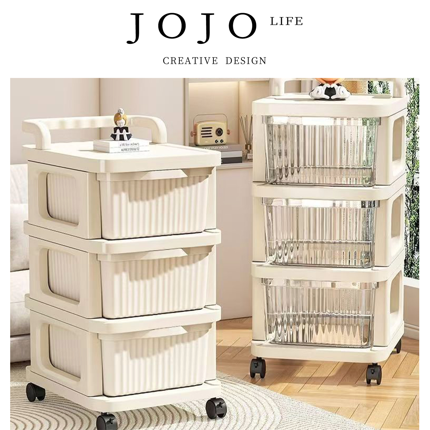 JOJO'SLIFEPD小推车零食置物架