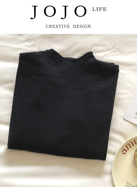 JOJO'S L. PD.private  奶黄色小立领软糯针织毛衣女韩版 | 瘪私