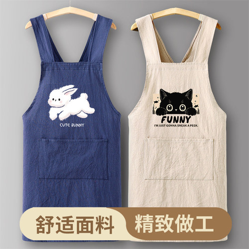 杂货先生围裙纯棉新款防油夏季