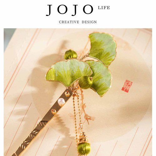 JOJO'SLIFEPD非遗绒花汉服头饰