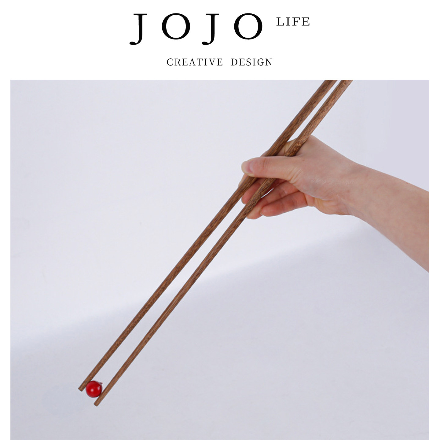 JOJO'S L. PD.evening.红檀木质鸡翅木无漆无蜡防滑长筷子 | 捎夕