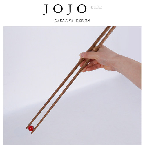 JOJO'S L. PD.evening.红檀木质鸡翅木无漆无蜡防滑长筷子 | 捎夕