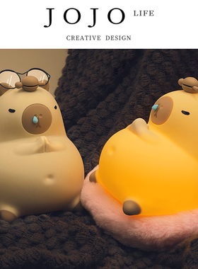 JOJO'S L. PD.Postscript.鼻涕熊卡皮巴拉小夜灯卧室桌面 | 查勘