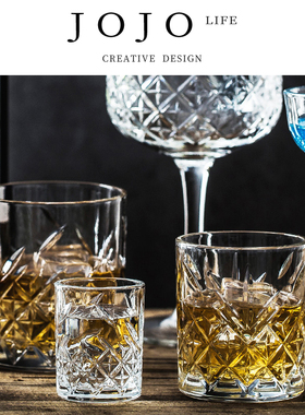 JOJO'S L. PD.atmosphere.鸡尾酒杯玻璃创意个性复古刻花 | 学风