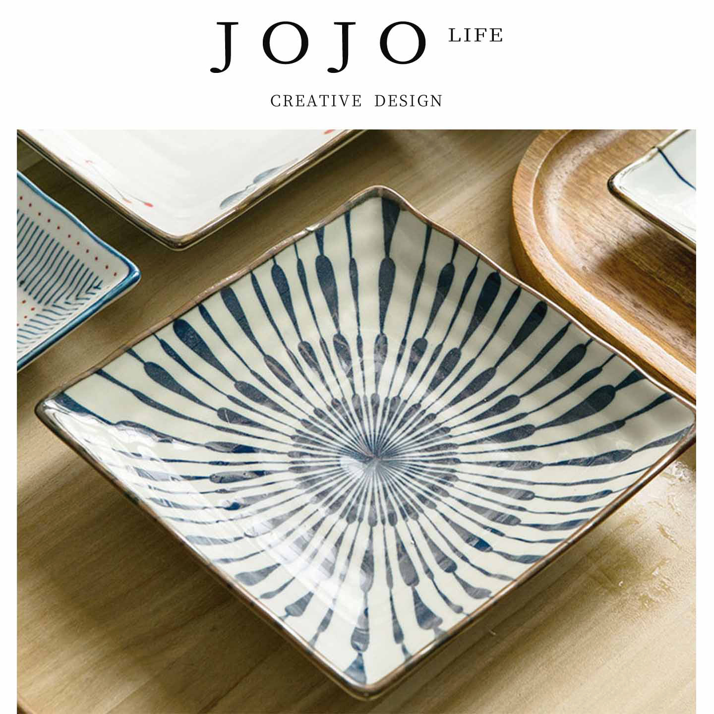 JOJO'SLIFEPD日式陶瓷盘子7寸