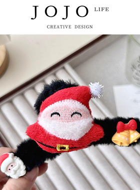 JOJO'S L. PD.promise.圣诞毛绒发夹可爱抓夹鲨鱼夹发饰 | 诺柬