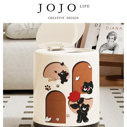 JOJO'SLIFEPD新款中古风垃圾桶